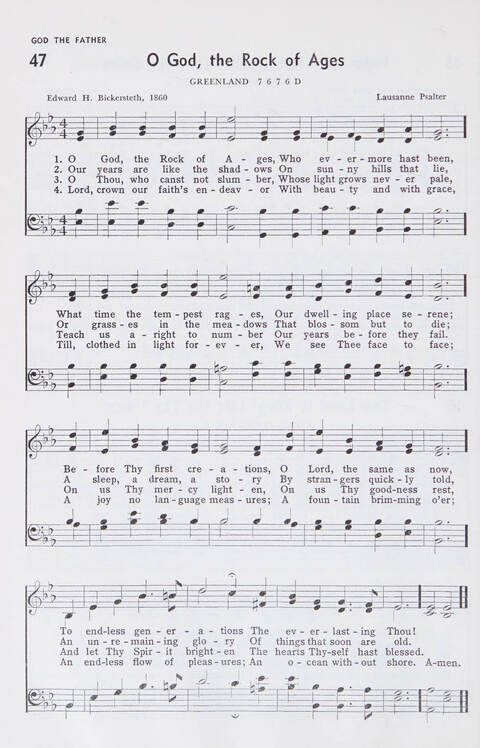 Church Hymnal: A Treasury of Hymns and Gospel Songs with responsive readings and aids to worship for public and private use page 38
