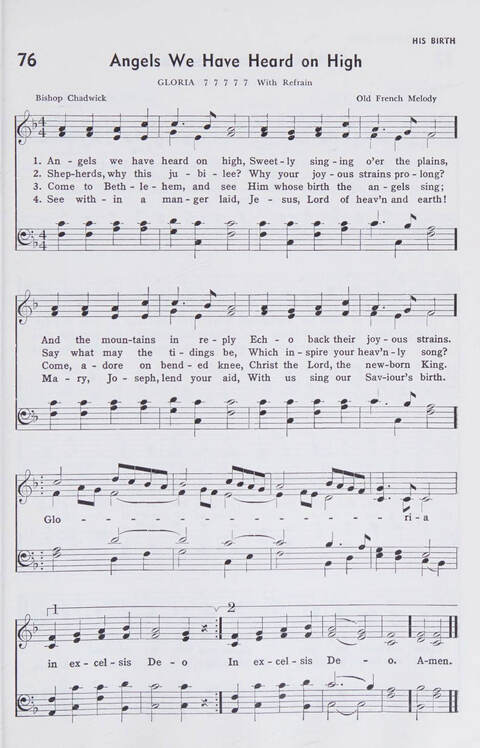Church Hymnal: A Treasury of Hymns and Gospel Songs with responsive readings and aids to worship for public and private use page 65