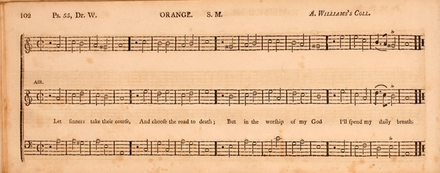 The Middlesex Collection of Church Music: or, ancient psalmody revived: containing a variety of psalm tunes, the most suitable to be used in divine service (2nd ed. rev. cor. and enl.) page 102
