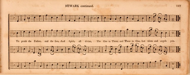 The Middlesex Collection of Church Music: or, ancient psalmody revived: containing a variety of psalm tunes, the most suitable to be used in divine service (2nd ed. rev. cor. and enl.) page 117