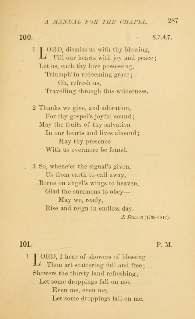 Manual for the chapel of Girard College page 296