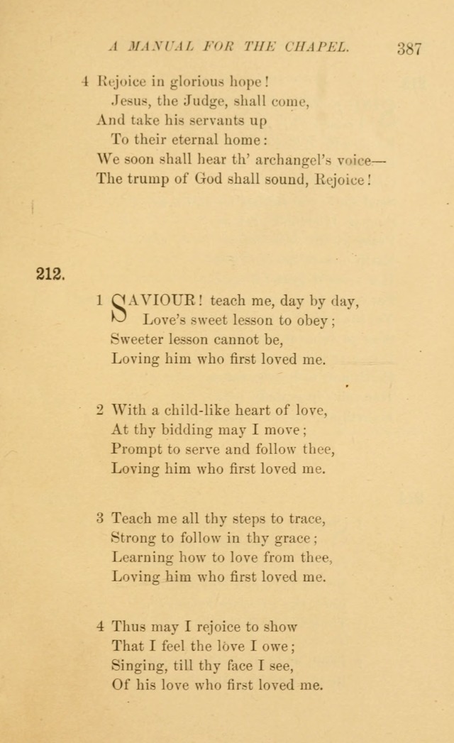 Manual for the chapel of Girard College page 396