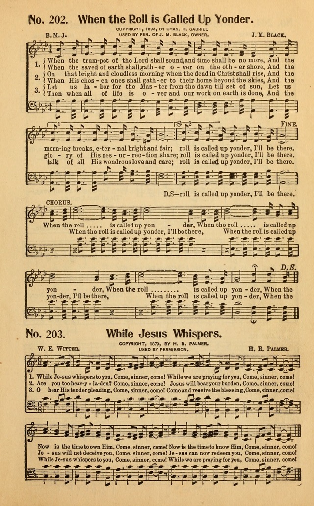 Make Christ King: a selection of high class gospel music for use in general worship and special evangelistic meetings page 201