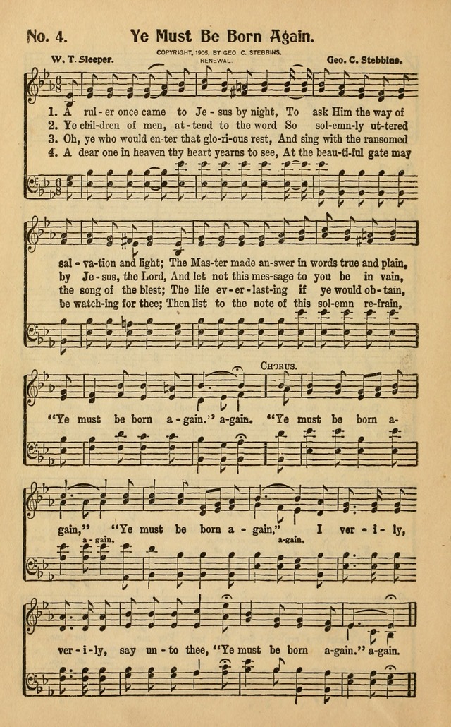 Make Christ King: a selection of high class gospel music for use in general worship and special evangelistic meetings page 4