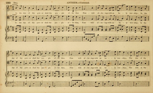 The Mozart Collection of Sacred Music: containing melodies, chorals, anthems and chants, harmonized in four parts; together with the celebrated Christus and Miserere by ZIngarelli page 280