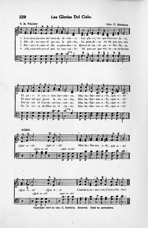 Melodias Evangelicas para el Uso de las Iglesias Evangelicas de Habla Española en Todo el Mundo page 232