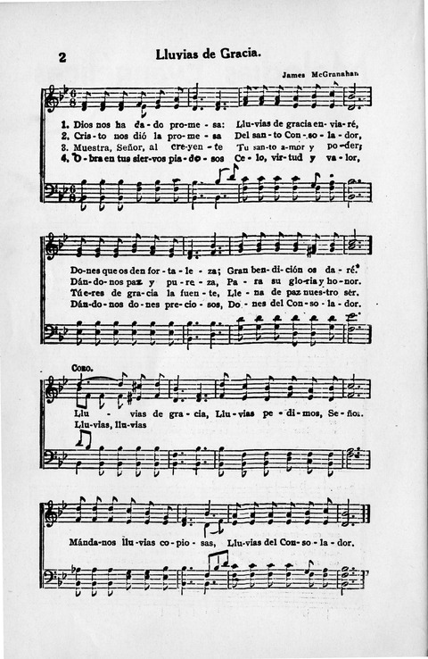 Melodias Evangelicas para el Uso de las Iglesias Evangelicas de Habla Española en Todo el Mundo page 3