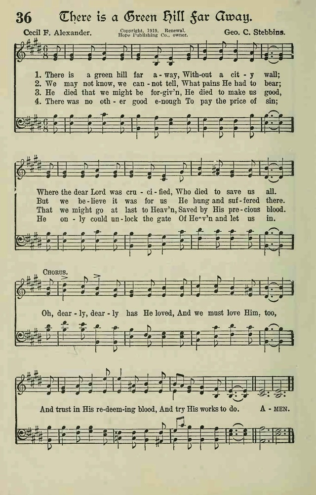 The Modern Hymnal page 34