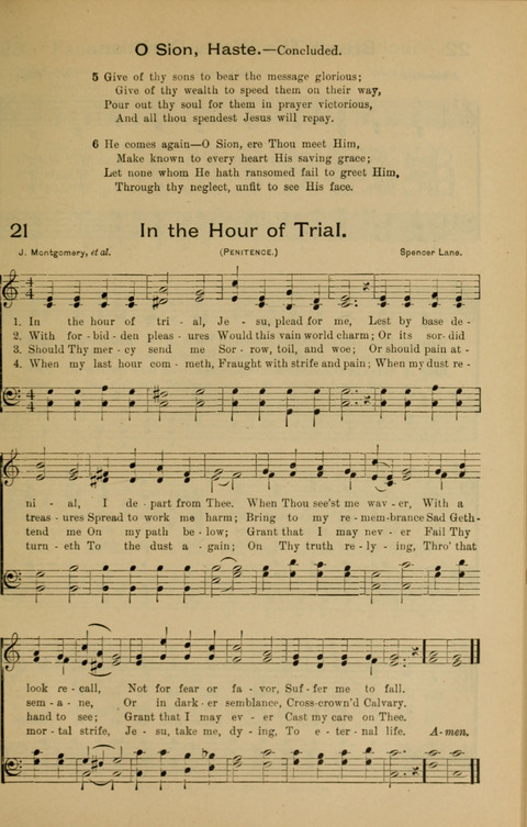 The Mission Hymnal. (Enlarged Edition) page 21