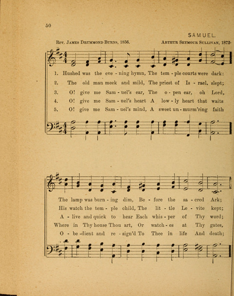 Missionary Hymnal: for the use of junior and juvenile missionary socieites page 50
