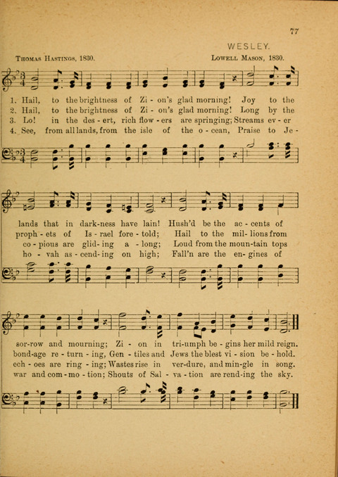 Missionary Hymnal: for the use of junior and juvenile missionary socieites page 77