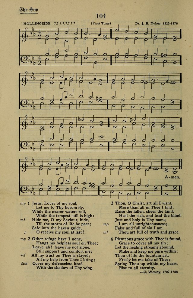 Methodist Hymn and Tune Book: official hymn book of the Methodist Church page 112