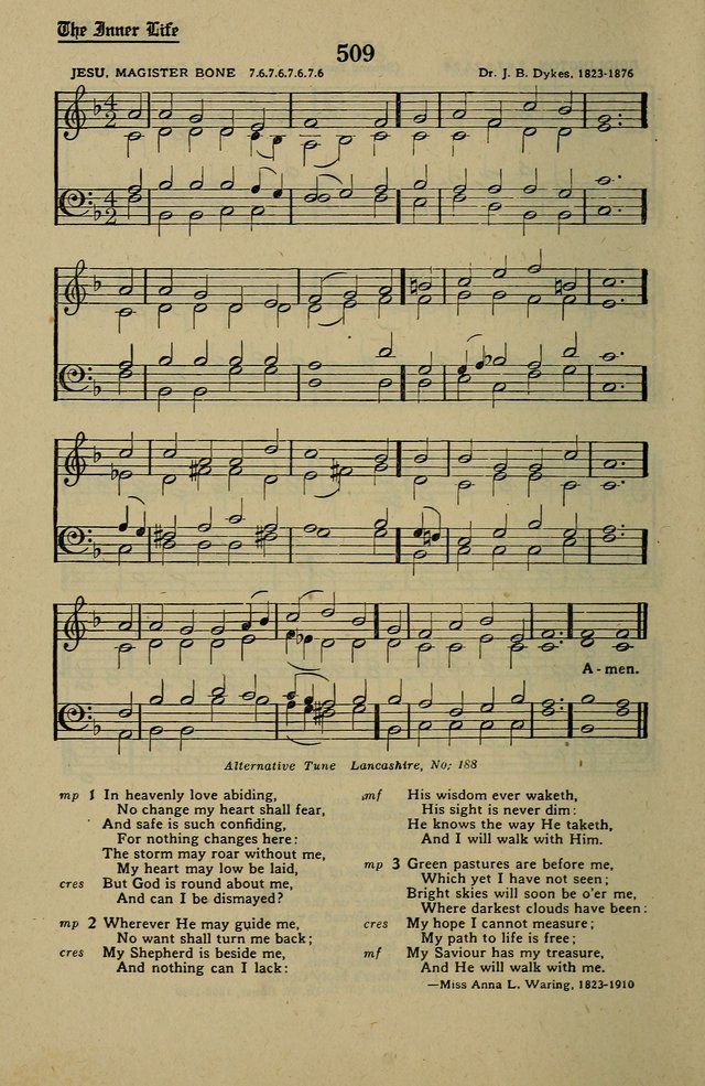 Methodist Hymn and Tune Book: official hymn book of the Methodist Church page 554