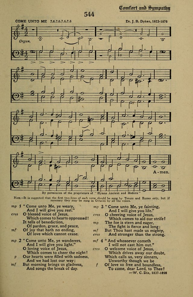 Methodist Hymn and Tune Book: official hymn book of the Methodist Church page 593