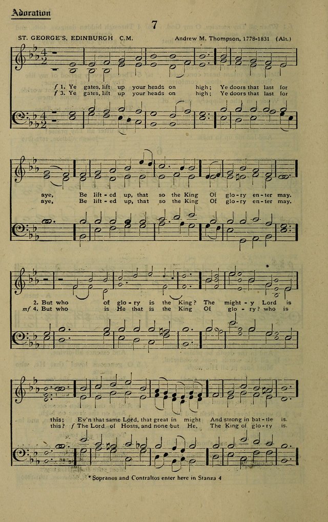 Methodist Hymn and Tune Book: official hymn book of the Methodist Church page 6