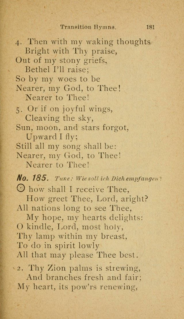 Muntere Lieder: Eine Sammlung der beliebtesten und brauchbarsten Gesänge für Sonntagsschulen und andere christlichen Versammlungen. 3. Aufl. page 186