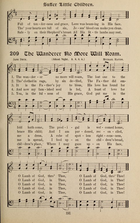 Messages of Love Hymn Book: for Gospel, Sunday School, Special Services and Home Singing page 189