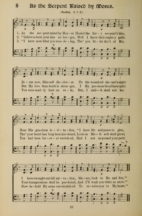 Messages of Love Hymn Book: for Gospel, Sunday School, Special Services and Home Singing page 8