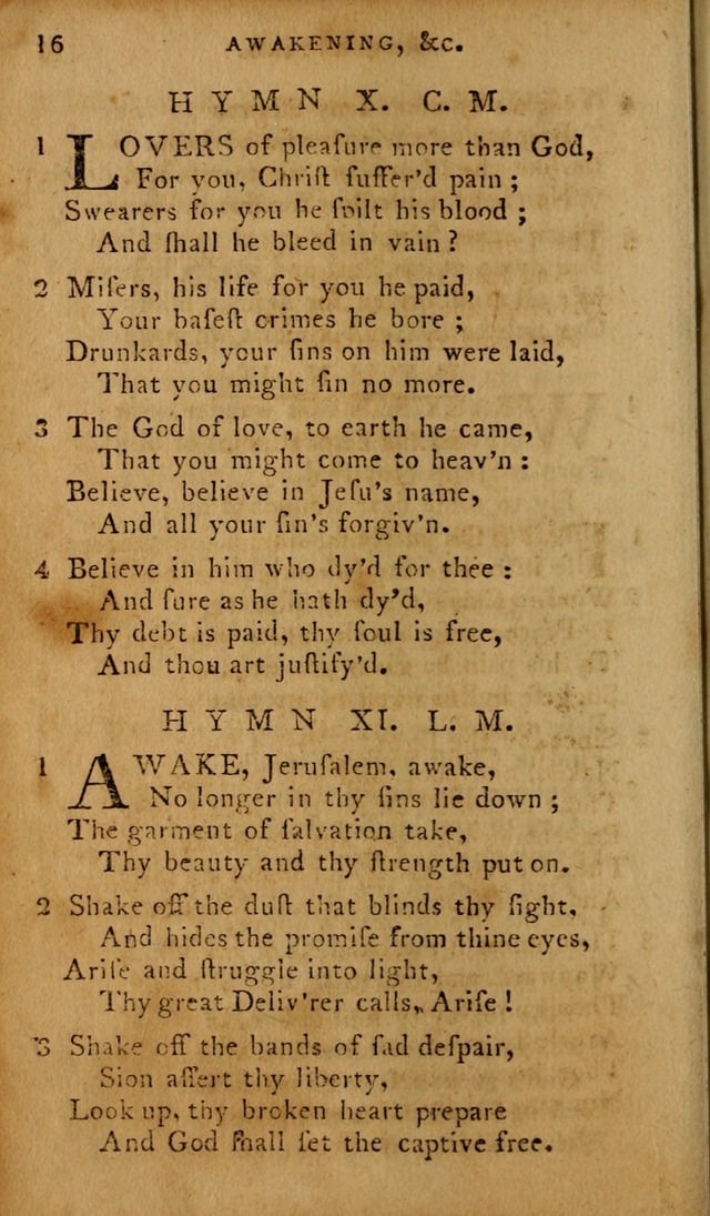 The Methodist Pocket Hymn-book, revised and improved: designed as a constant companion for the pious, of all denominations (30th ed.) page 16