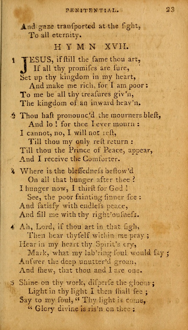 The Methodist Pocket Hymn-book, revised and improved: designed as a constant companion for the pious, of all denominations (30th ed.) page 23