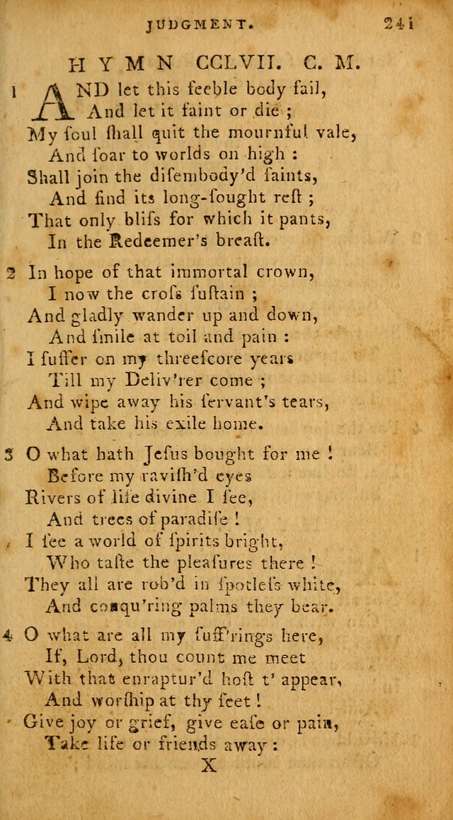 The Methodist Pocket Hymn-book, revised and improved: designed as a constant companion for the pious, of all denominations (30th ed.) page 241