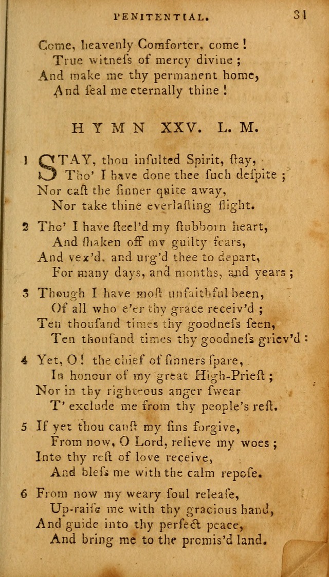 The Methodist Pocket Hymn-book, revised and improved: designed as a constant companion for the pious, of all denominations (30th ed.) page 31