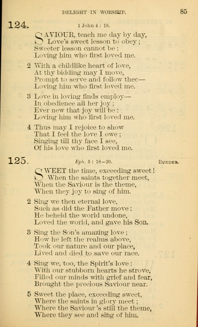 The Manual of Praise for Sabbath and Social Worship page 85