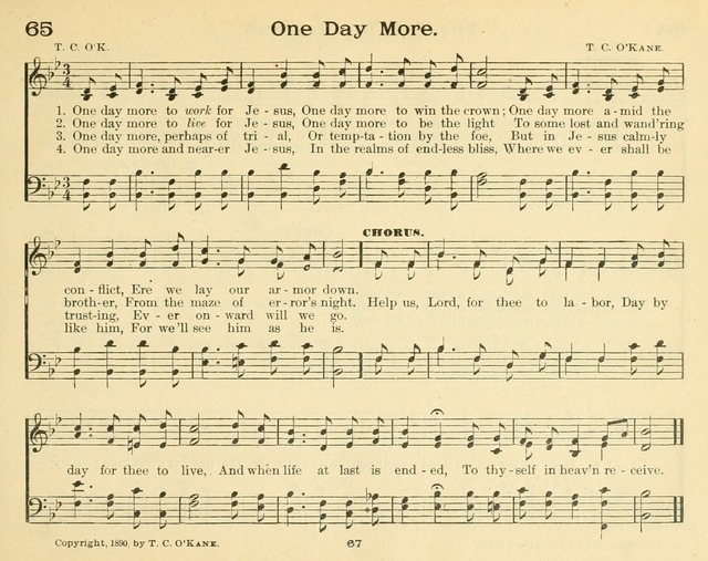 Morning Stars: a collection of sacred hymns and tunes for Sunday schools and other religious gatherings page 74