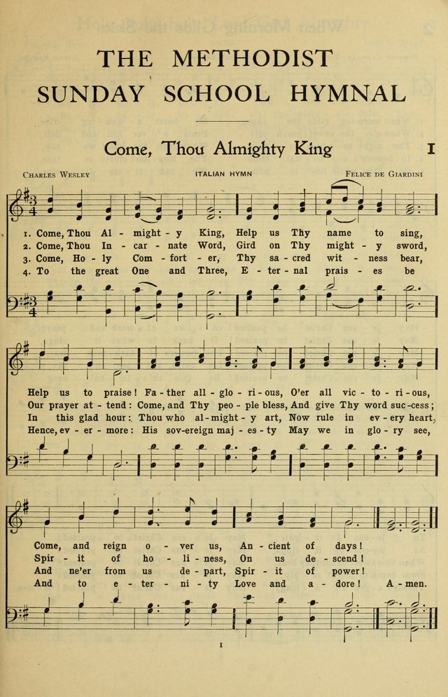 The Methodist Sunday School Hymnal page 14