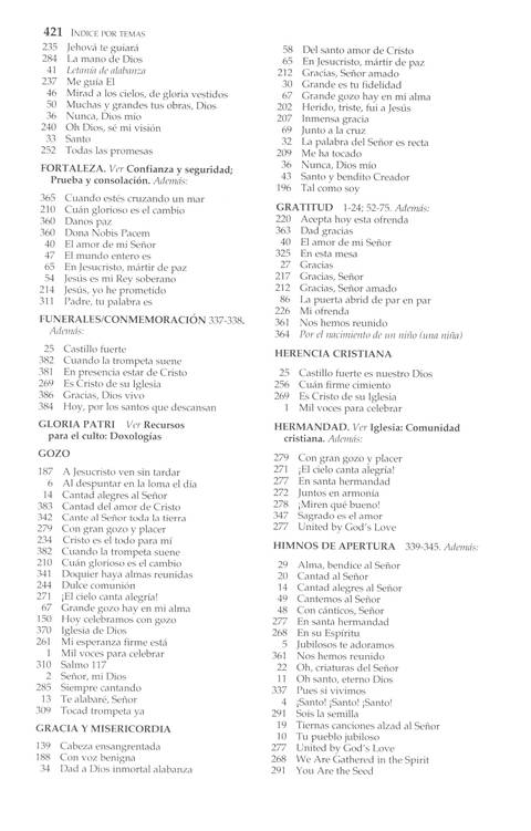 Mil Voces para Celebrar: Himnario Metodista page 610