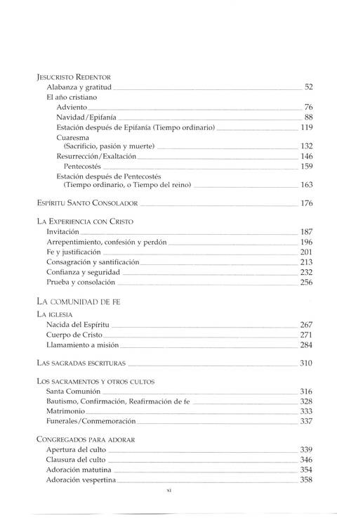 Mil Voces para Celebrar: Himnario Metodista page ix