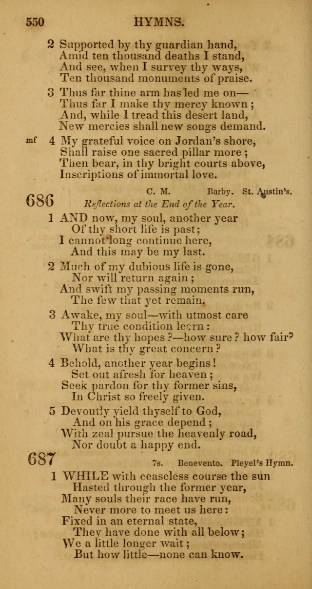 Manual of Christian Psalmody: a collection of psalms and hymns for public worship page 552