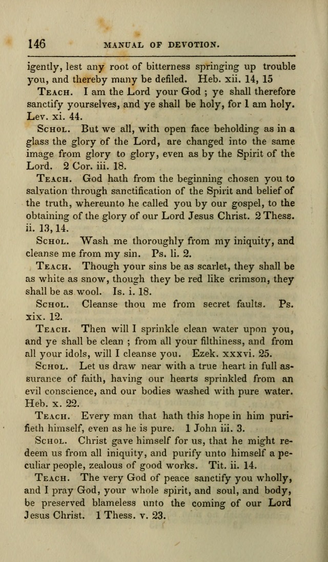 Manual of Devotion: or religious exercises for the morning and evening of each day of the month, for the use of schools and private families page 148