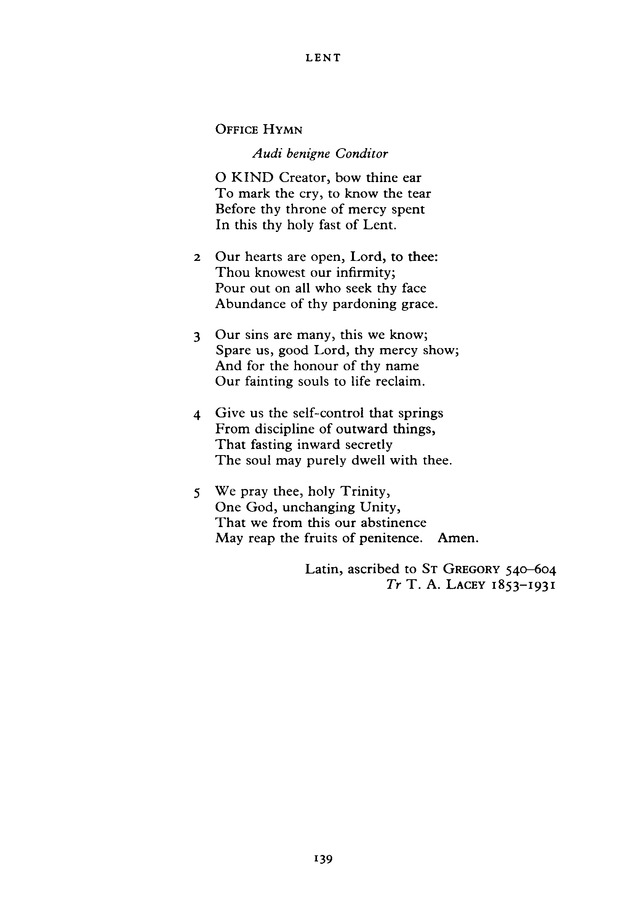 The New English Hymnal page 139