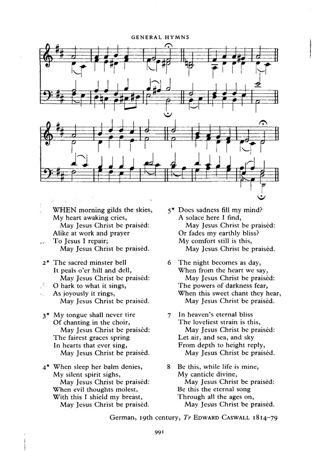 The New English Hymnal page 992