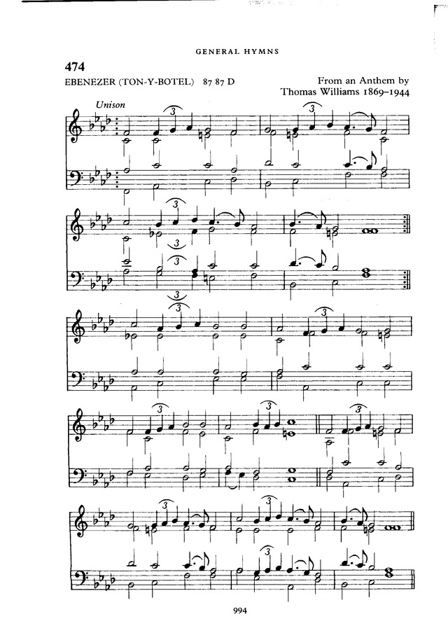 The New English Hymnal page 995