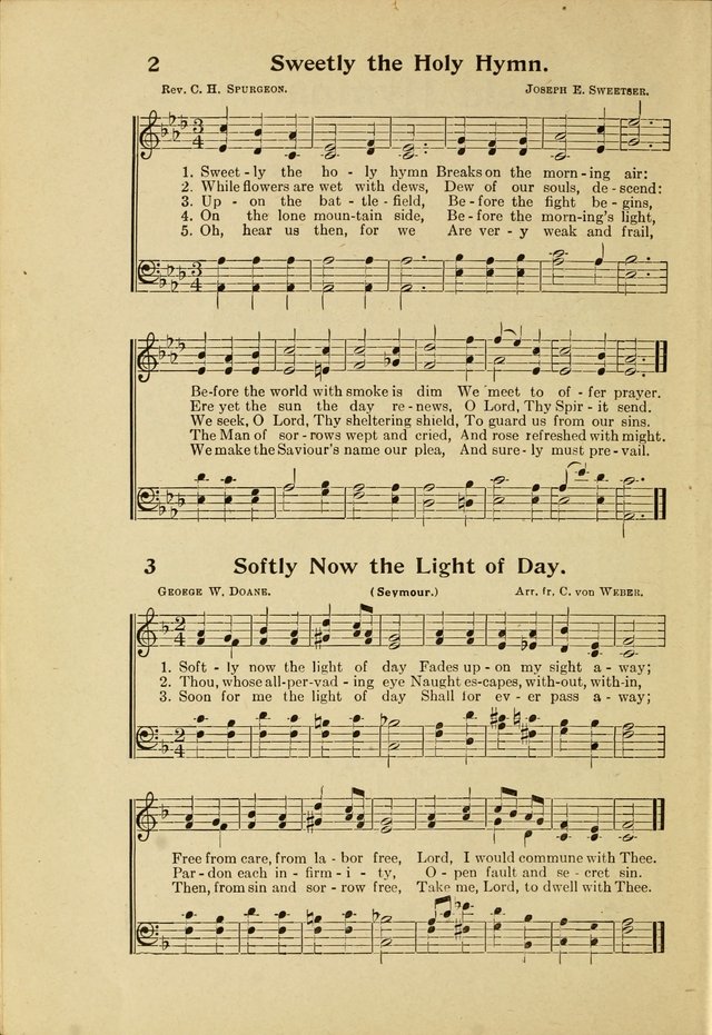 Northfield Hymnal No. 2 page 3