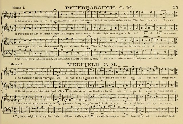 The New Harmonia Sacra: a compilation of genuine church music comprising a great variety of metres, harmonized for four voices (Eighteenth Edition) page 56
