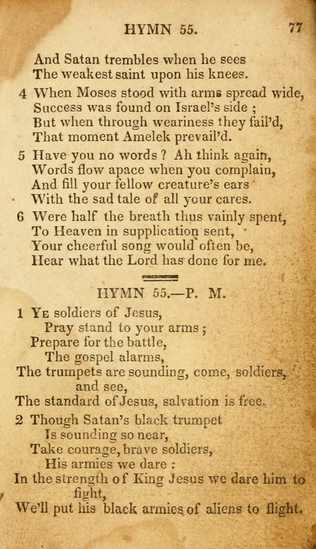 The New and Improved Camp Meeting Hymn Book: being a choice selection of hymns from the most approved authors. Designed to aid in the public and private devotions of Christians page 84