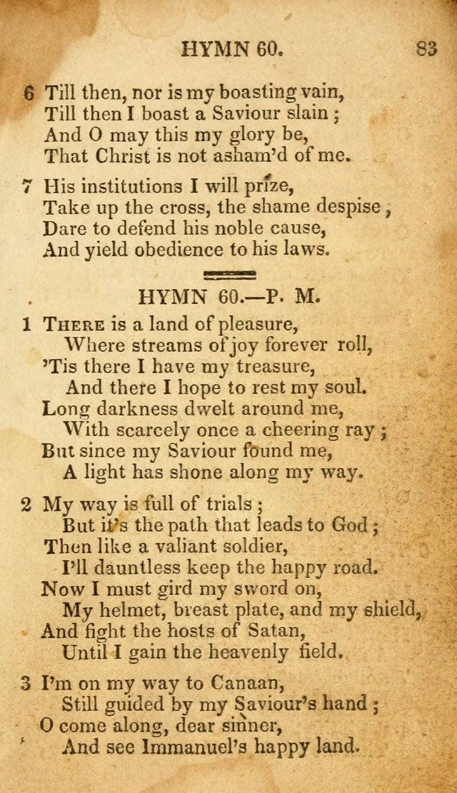 The New and Improved Camp Meeting Hymn Book: being a choice selection of hymns from the most approved authors. Designed to aid in the public and private devotions of Christians page 90