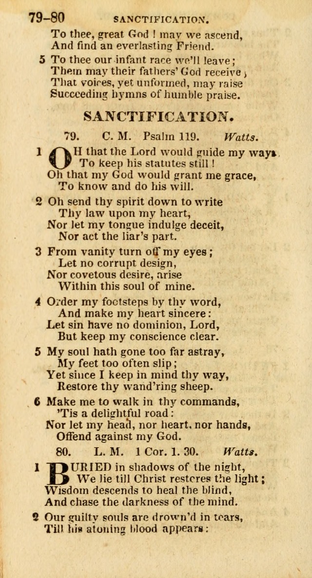 A New Selection of Psalms, Hymns and Spiritual Songs: from the best authors; designed for the use of conference meetings, private circles, and congregations (21st ed. with an appendix) page 42