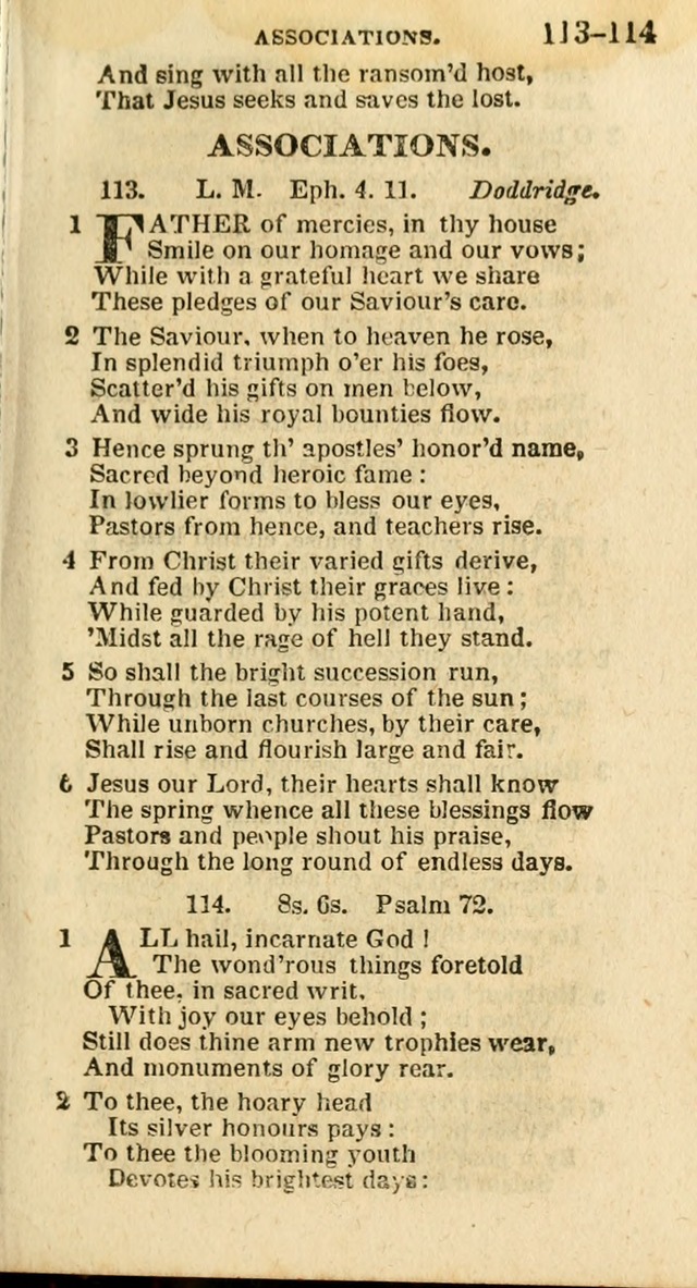 A New Selection of Psalms, Hymns and Spiritual Songs: from the best authors; designed for the use of conference meetings, private circles, and congregations (21st ed. with an appendix) page 63