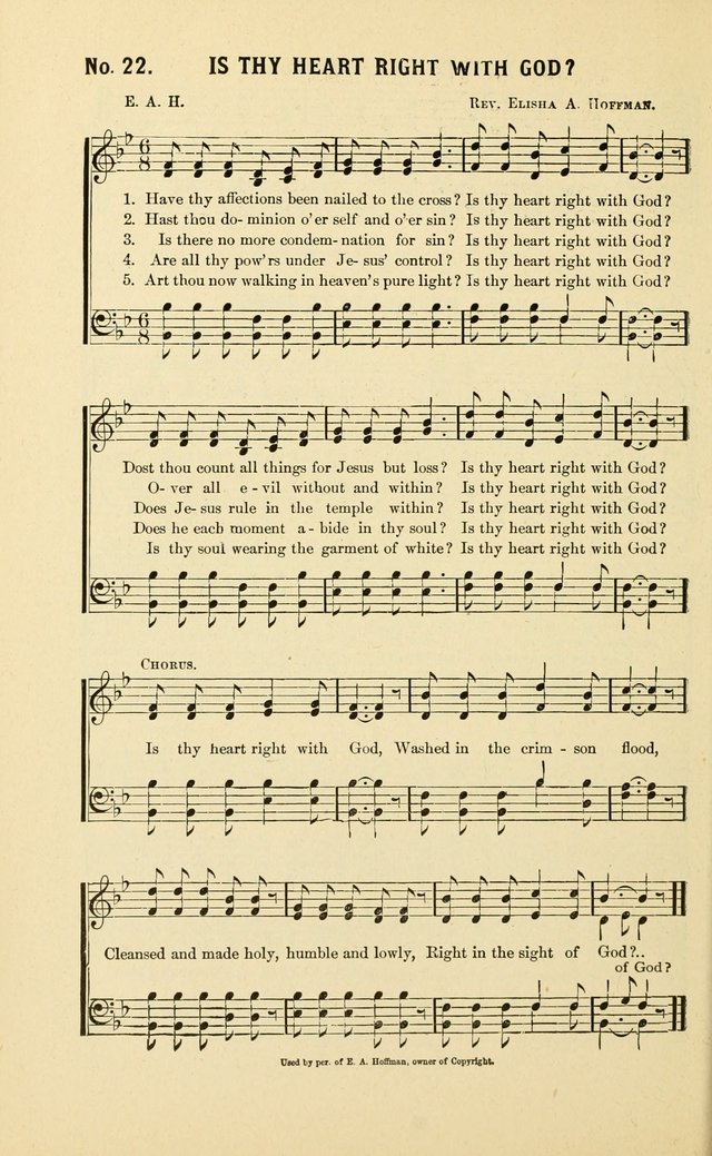 New Songs of the Gospel: for use in all religious meetings page 22
