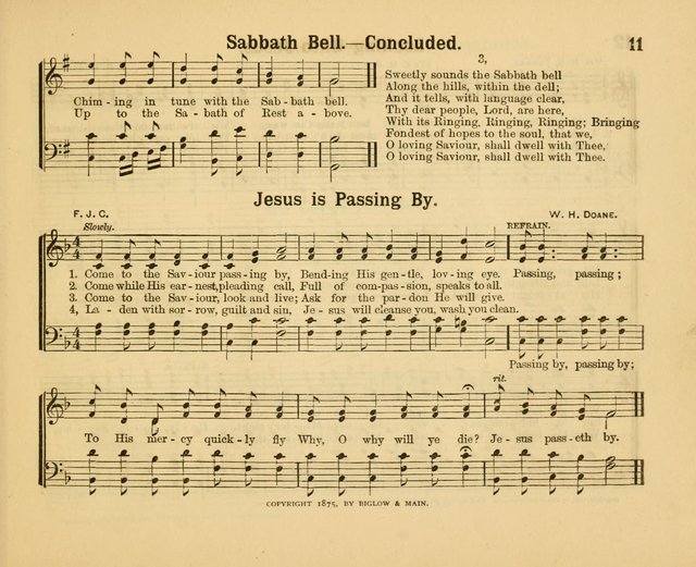 Our Song Book: a collection of songs selected and edited expressly for the Sunday School of the First Baptist Peddie Memorial Church, Newark, N. J. page 10