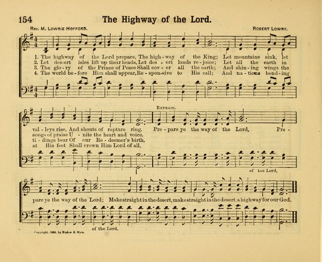 Our Song Book: a collection of songs selected and edited expressly for the Sunday School of the First Baptist Peddie Memorial Church, Newark, N. J. page 153