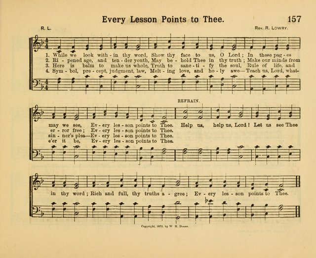 Our Song Book: a collection of songs selected and edited expressly for the Sunday School of the First Baptist Peddie Memorial Church, Newark, N. J. page 156