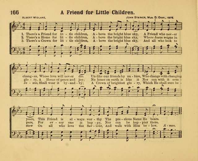Our Song Book: a collection of songs selected and edited expressly for the Sunday School of the First Baptist Peddie Memorial Church, Newark, N. J. page 165