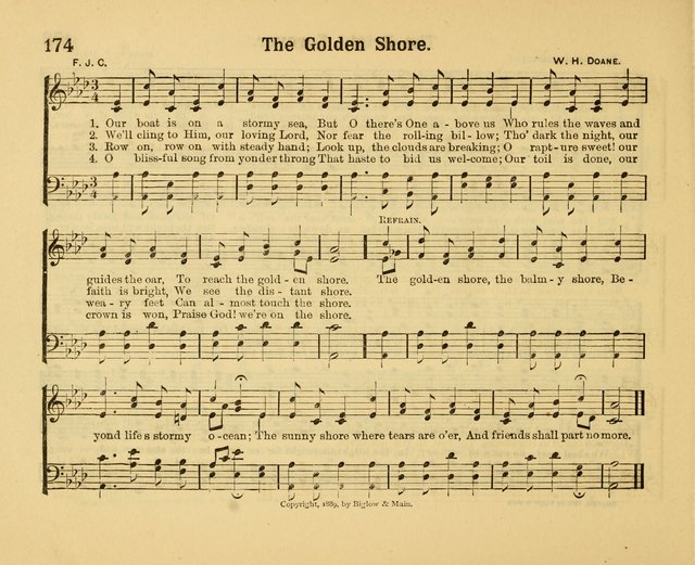 Our Song Book: a collection of songs selected and edited expressly for the Sunday School of the First Baptist Peddie Memorial Church, Newark, N. J. page 173