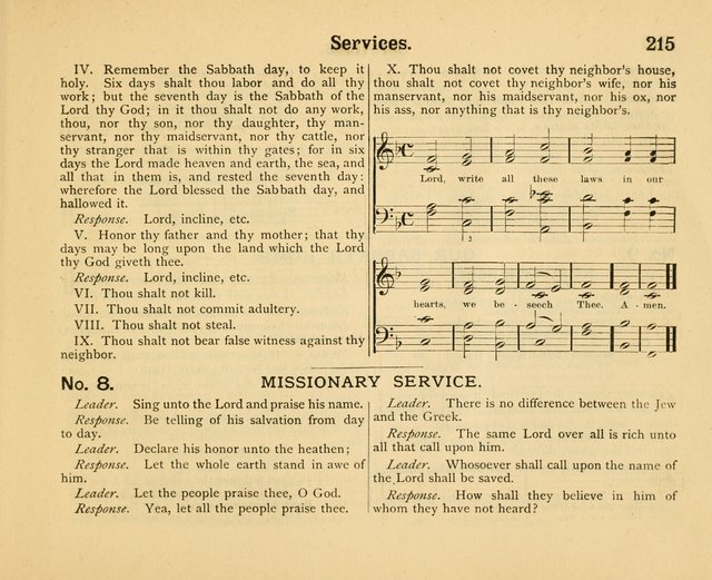 Our Song Book: a collection of songs selected and edited expressly for the Sunday School of the First Baptist Peddie Memorial Church, Newark, N. J. page 214