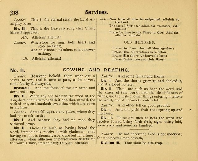 Our Song Book: a collection of songs selected and edited expressly for the Sunday School of the First Baptist Peddie Memorial Church, Newark, N. J. page 217